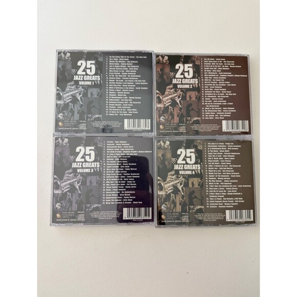 100 Jazz Greats Volume 1 2 3 4 Time Music 4 CD Set EX - Picture 5 of 6